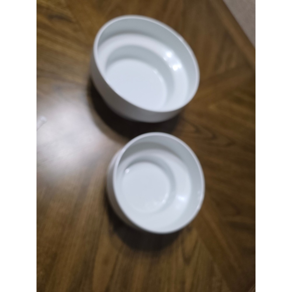 Rosenthal Studio-Line Germany White Porcelain Nesting Bowls Set of 2 Stepped
